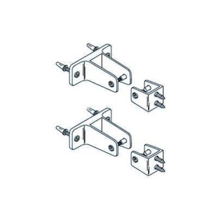 METPAR CORP Mid Panel to Wall and Panel to Pilaster Bracket Kit for Steel Partition 15-521